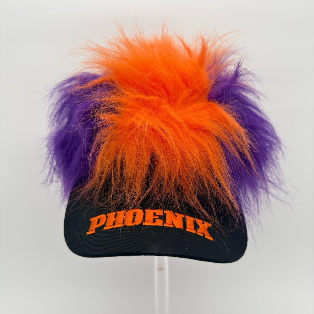 Baden Phoenix Flair Hair Visor Novelty Hat One Size Orange Purple Black
